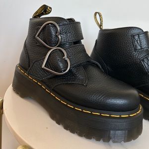 Dr. Martens Devon Heart Leather Platform Boots
